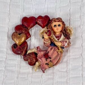 Vintage Boyds Bears Bearwear Valentine Angel Brooch Pin
